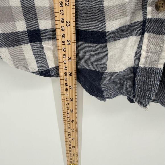 American Eagle Outfitters Plaid Boyfriend Fit Flannel Shirt Women Small - Picture 5 of 7